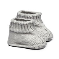S440-G: Grey Chain Knit Bootees